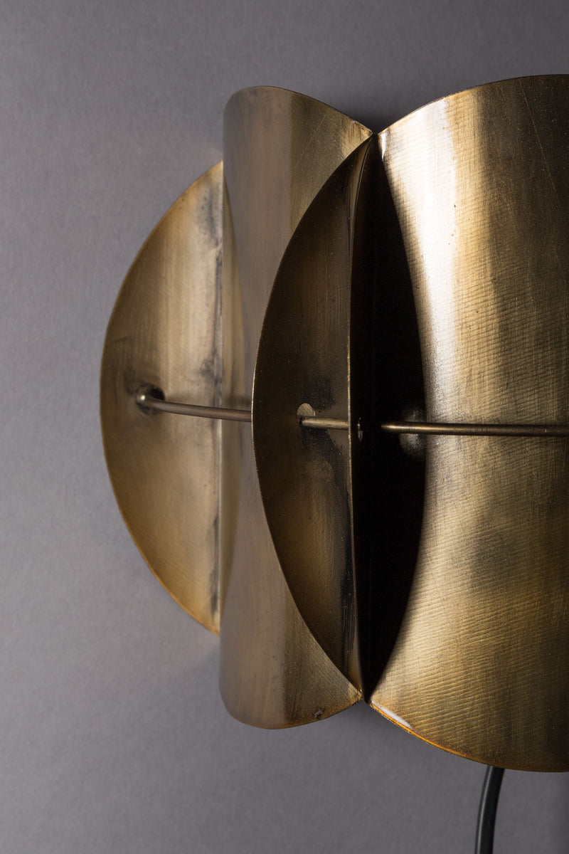 Wandlampe Corridor Antique Brass von Dutchbone im Mid-Century-Design