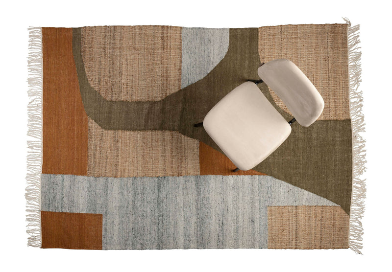 Teppich Pavilion 160x230 cm in Natural Green Brown von Dutchbone
