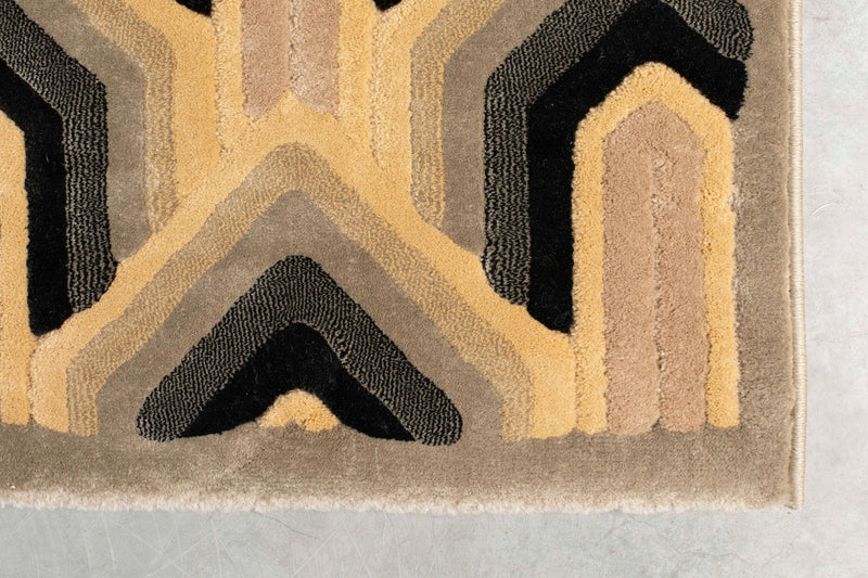 Teppich Haydon 160x230 Grau von Dutchbone im Boho-Retro-Stil fürs