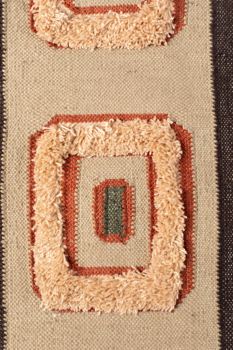 Teppich Haydon 160x230 Grau von Dutchbone im Boho-Retro-Stil fürs