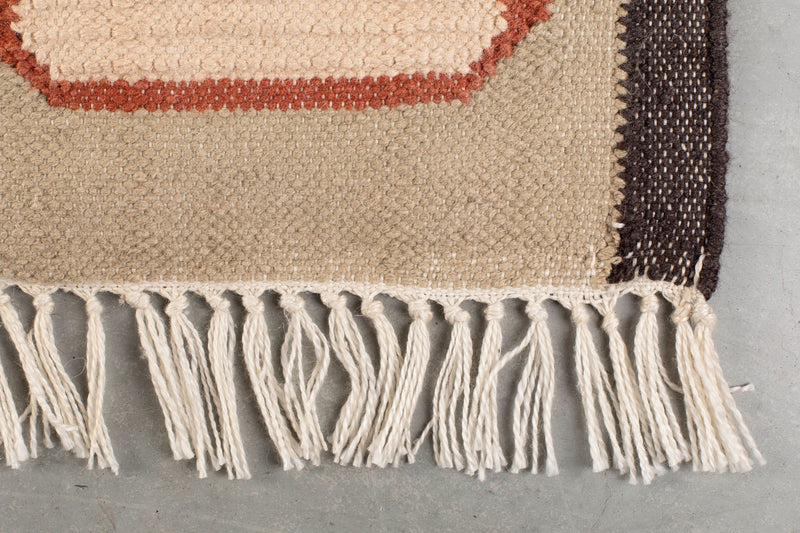 Teppich Haydon 160x230 Grau von Dutchbone im Boho-Retro-Stil fürs
