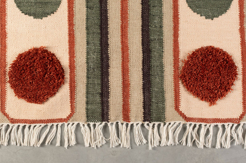 Teppich Haydon 160x230 Grau von Dutchbone im Boho-Retro-Stil fürs