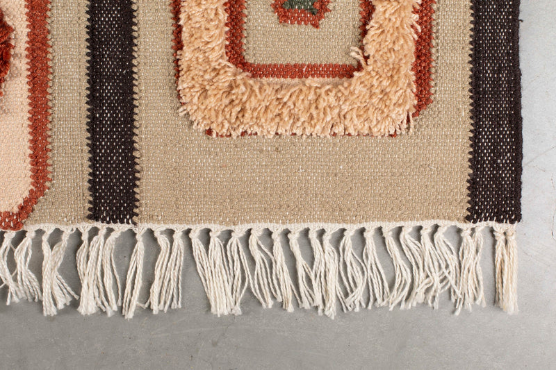 Teppich Haydon 160x230 Grau von Dutchbone im Boho-Retro-Stil fürs
