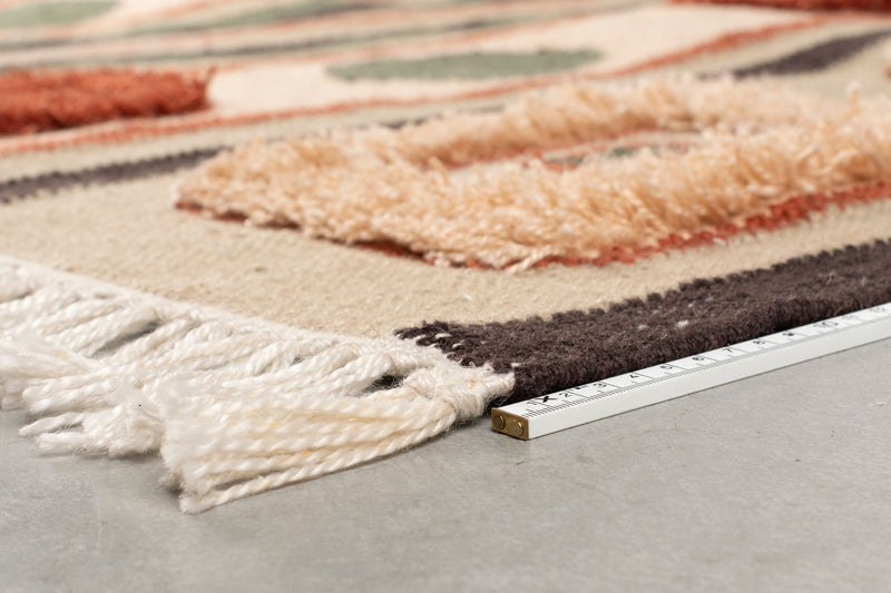 Teppich Haydon 200x300 cm Dutchbone in Grau mit Hochflor im Retro-Stil