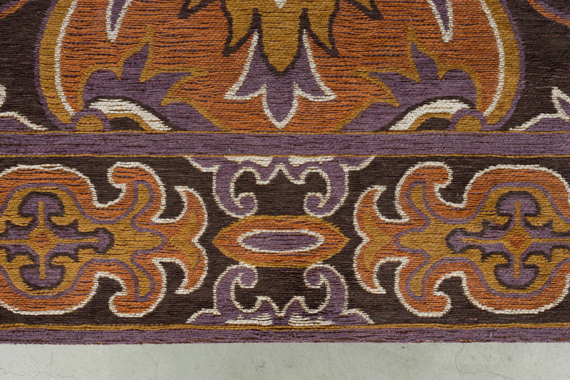 Teppich Bashmira 160x230 in Orange von Dutchbone im Retro-70er-Design