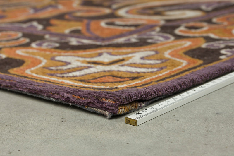 Teppich Bashmira 160x230 in Orange von Dutchbone im Retro-70er-Design