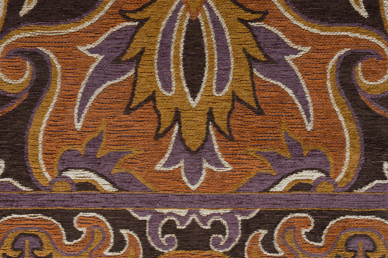 Teppich Bashmira 160x230 in Orange von Dutchbone im Retro-70er-Design