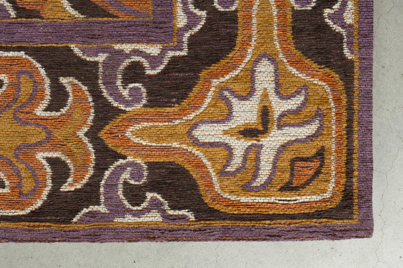 Teppich Bashmira 160x230 in Orange von Dutchbone im Retro-70er-Design