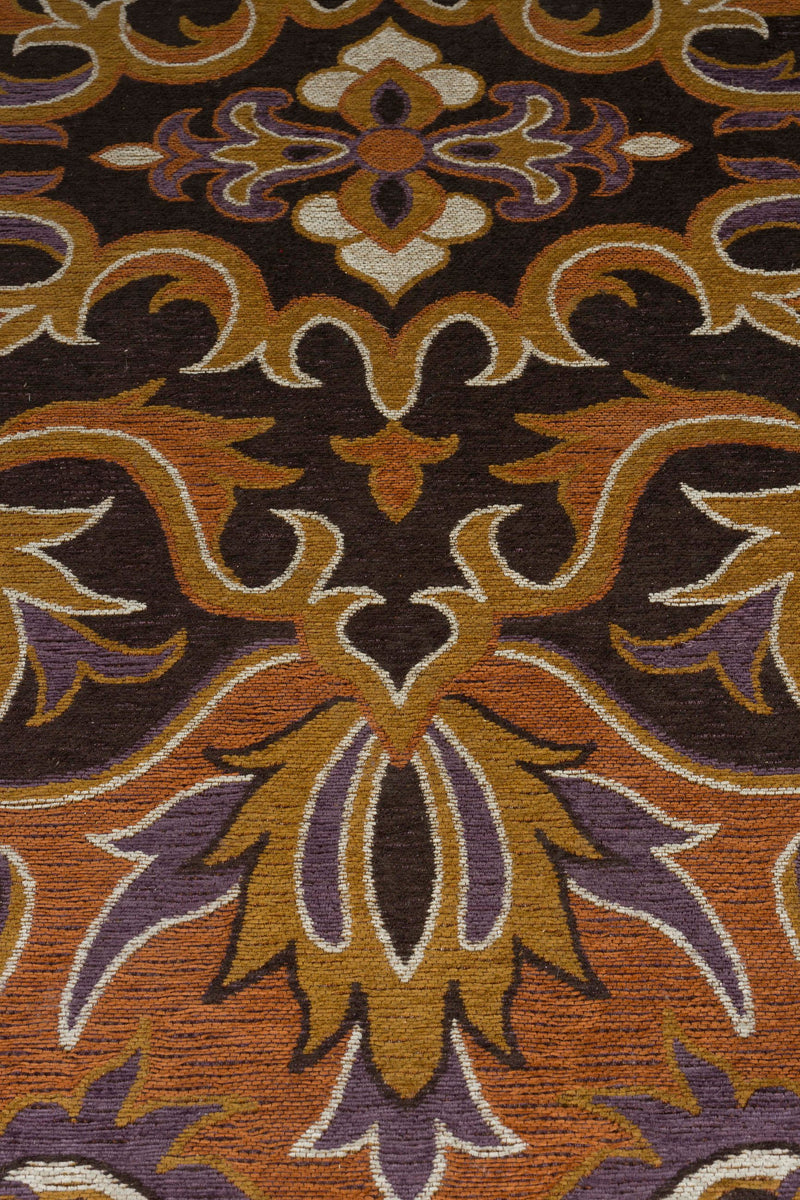 Teppich Bashmira 160x230 in Orange von Dutchbone im Retro-70er-Design