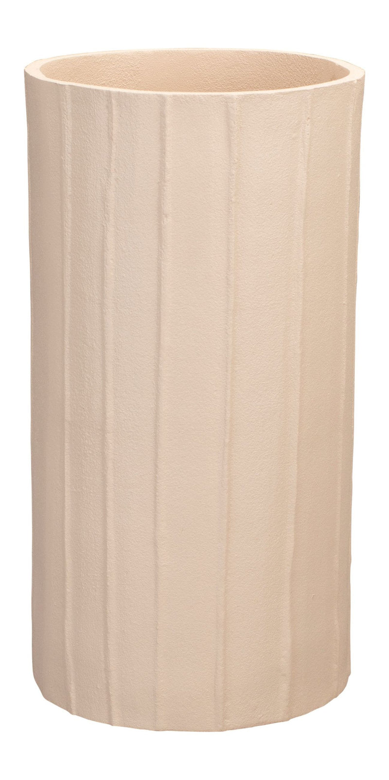 Deko-Vase Rander Beige von Dutchbone aus wasserdichtem Aluminium