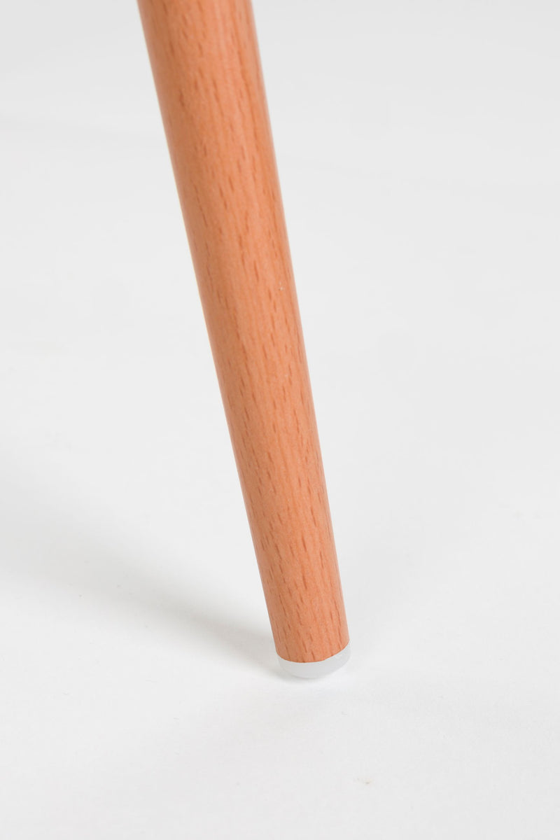 Esszimmerstuhl Leon im 2er-Set, Beige mit Gestell aus Stahl