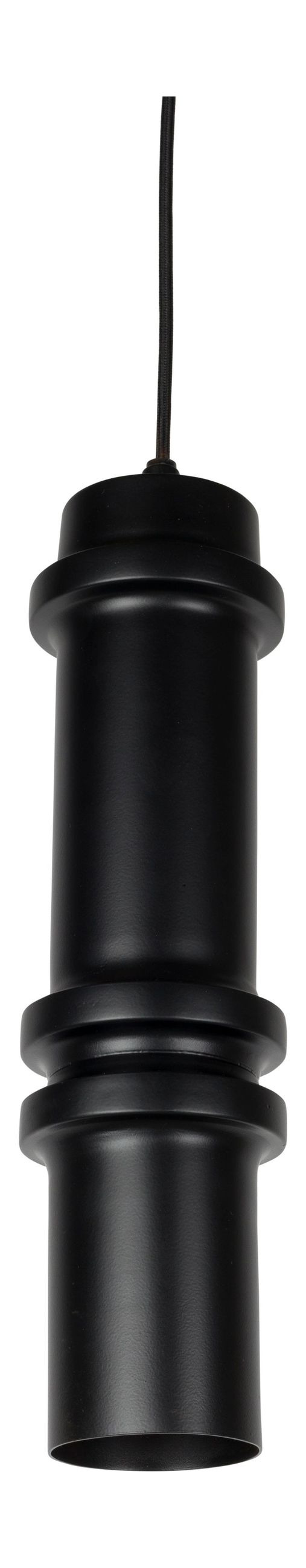 Pendelleuchte Duct L Schwarz mit E14-Fassung aus Eisen fürs Esszimmer