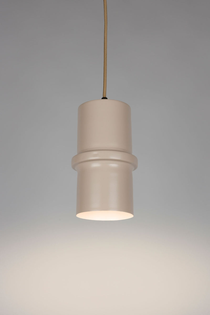 Pendelleuchte Duct S Rosa aus Eisen mit E14-Fassung fürs Wohnzimmer