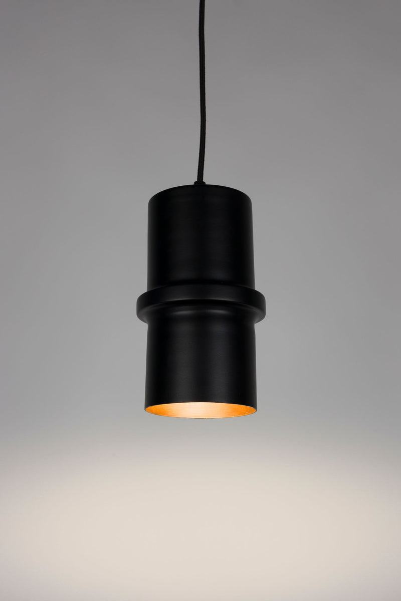 Pendelleuchte Duct S Schwarz mit E14-Fassung aus Eisen für Esszimmer