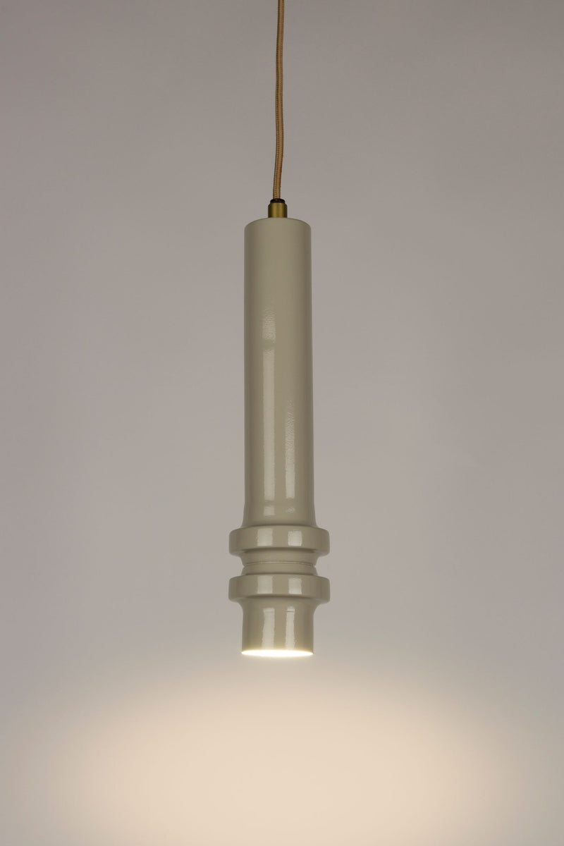 Pendelleuchte Duct M in Grau mit E14-Fassung fürs Wohnzimmer