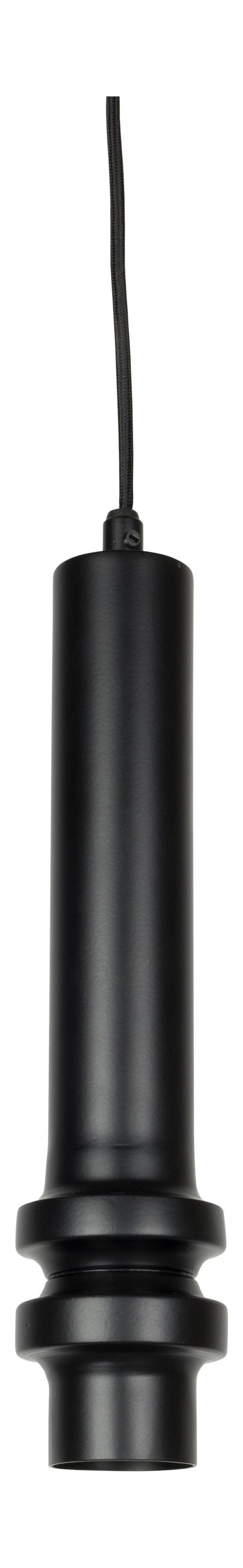 Pendelleuchte Duct M in Schwarz mit E14-Fassung, Eisengestell