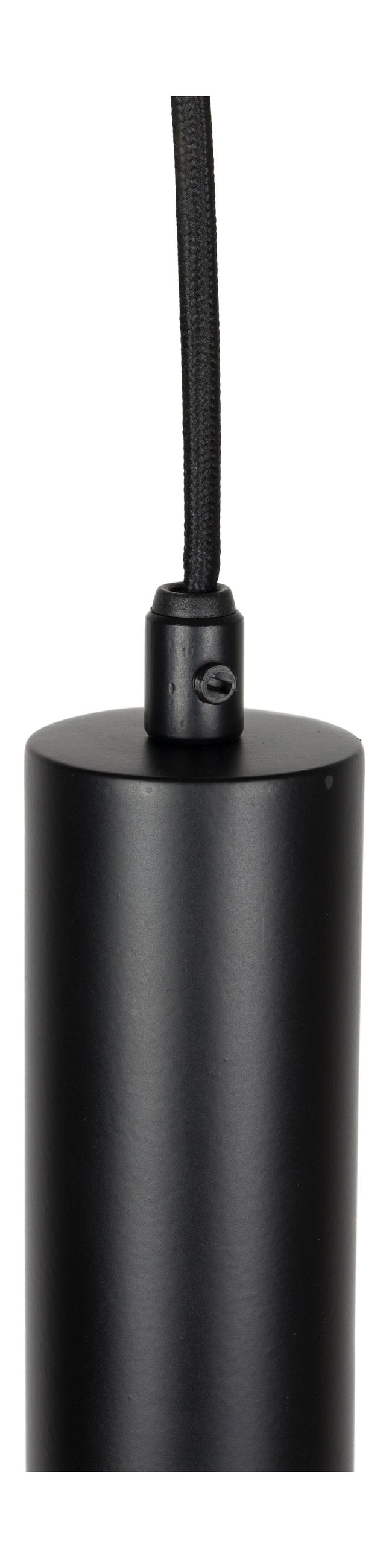 Pendelleuchte Duct M in Schwarz mit E14-Fassung, Eisengestell