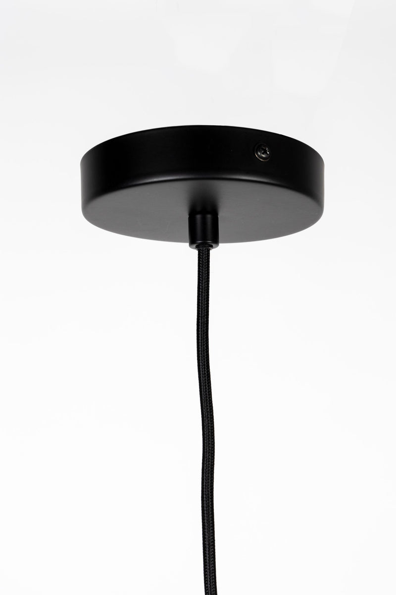 Pendelleuchte Duct M in Schwarz mit E14-Fassung, Eisengestell