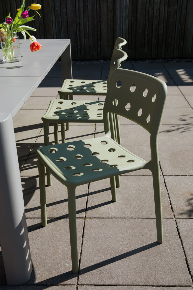 Gartenstuhl Serra im 4er-Set, Ochre-Gelb aus wetterfestem Kunststoff