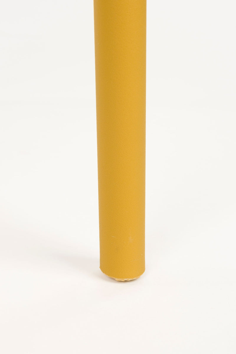 Gartenstuhl Serra im 4er-Set, Ochre-Gelb aus wetterfestem Kunststoff