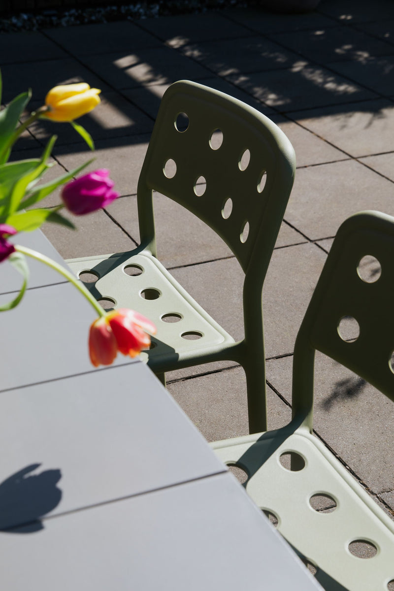 Gartenstuhl Serra im 4er-Set, Grün aus Kunststoff für Balkon