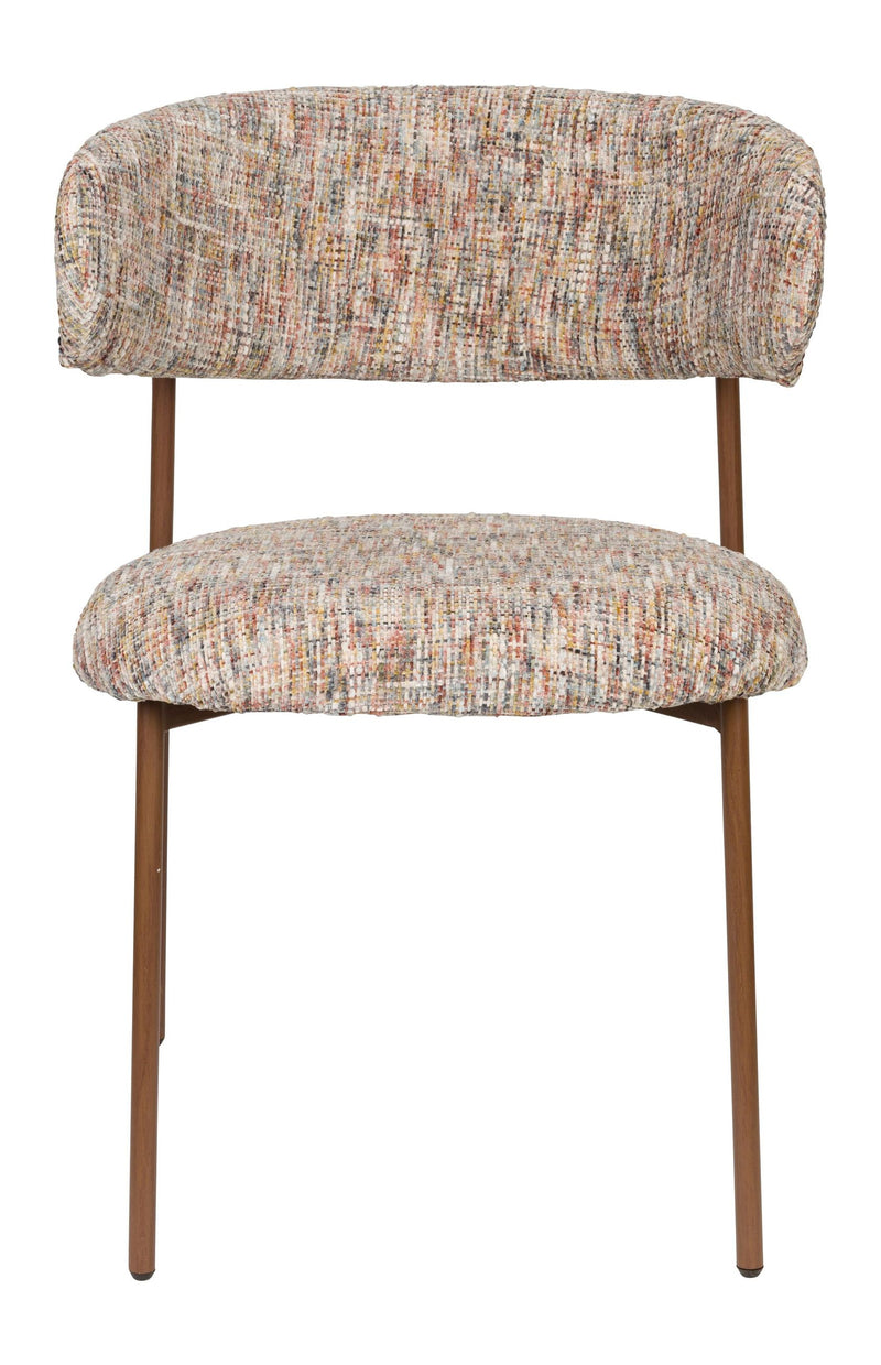 Esszimmerstuhl Claes im 2er-Set, Multicolour mit Metallgestell