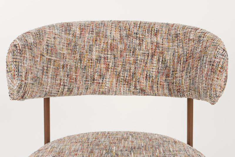 Esszimmerstuhl Claes im 2er-Set, Multicolour mit Metallgestell