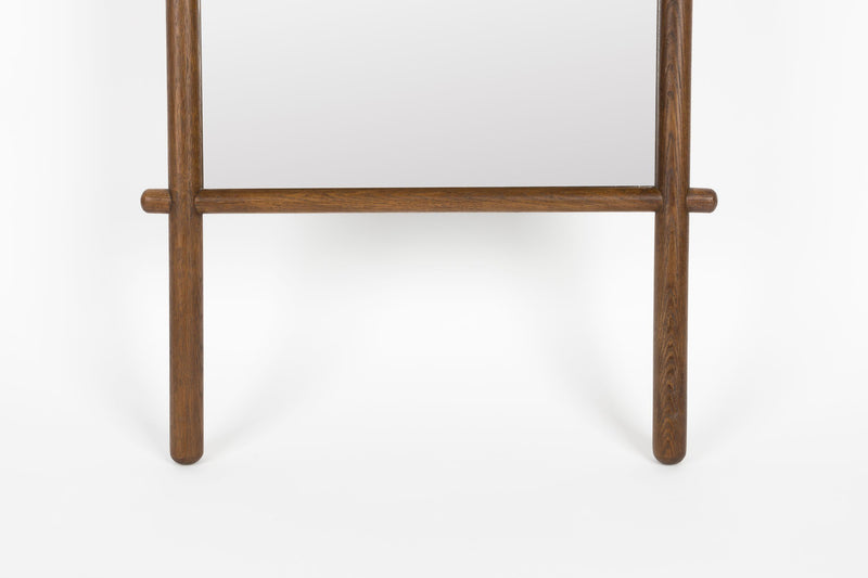 Standspiegel Solene aus Eichenholz, Walnuss, 58x160 cm fürs Wohnzimmer