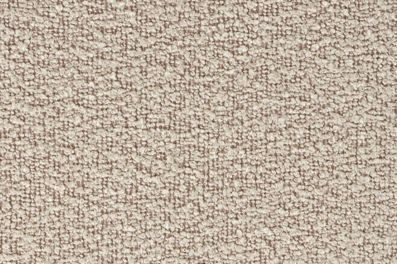 Hocker Noxx Beige mit Teddy-Stoff, 2 Sitzplätze für Wohnzimmer