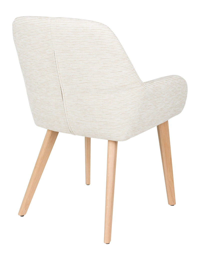 Esszimmerstuhl Loua im 2er-Set, Off-White mit Polsterschale