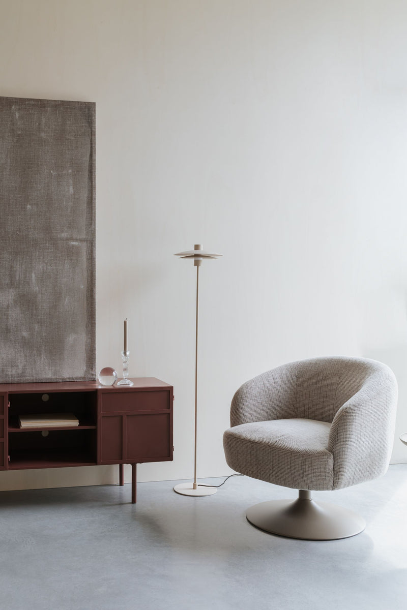 Sideboard Davis aus Metall in Rot, Retro-Design fürs Wohnzimmer