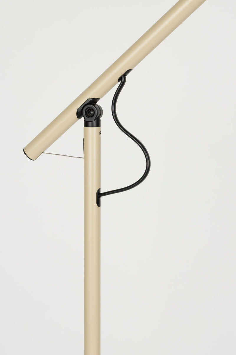 Stehlampe Aero Beige, verstellbar aus Metall mit GU10-Fassung