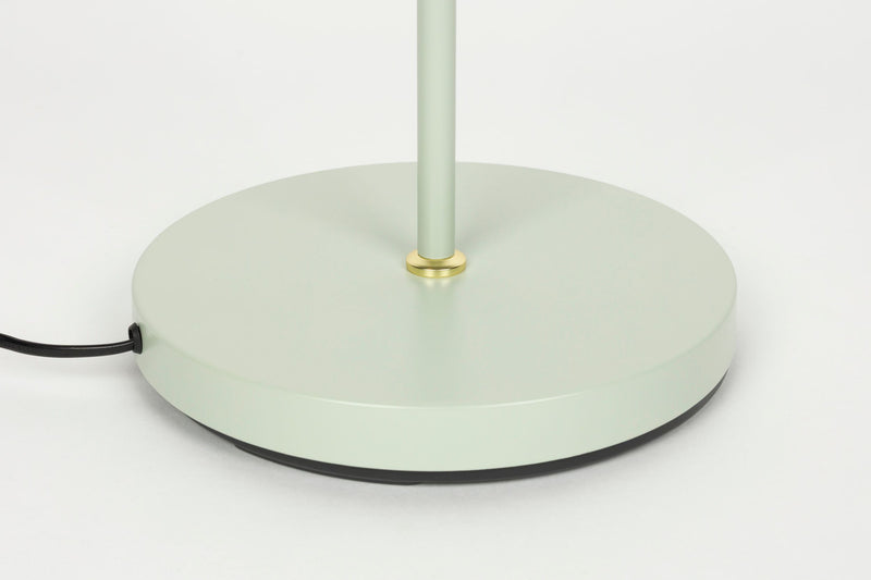 Stehlampe Aero in Grün, höhenverstellbar mit Gestell aus Metall