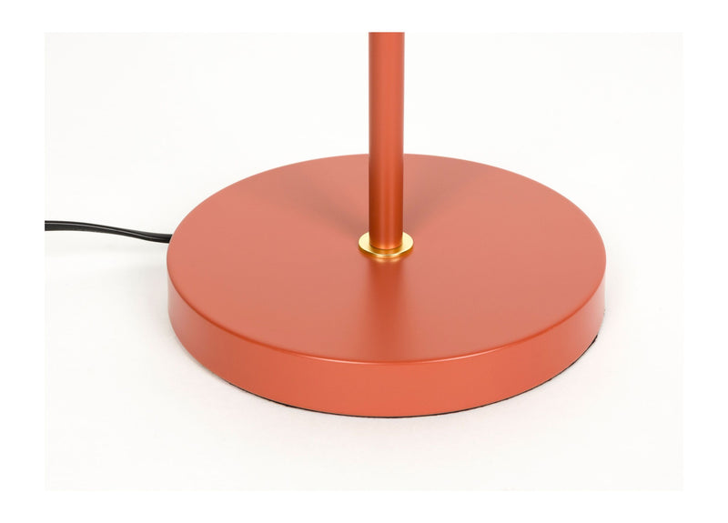 Tischlampe Aero in Rot mit Metallgestell, höhenverstellbar, GU10