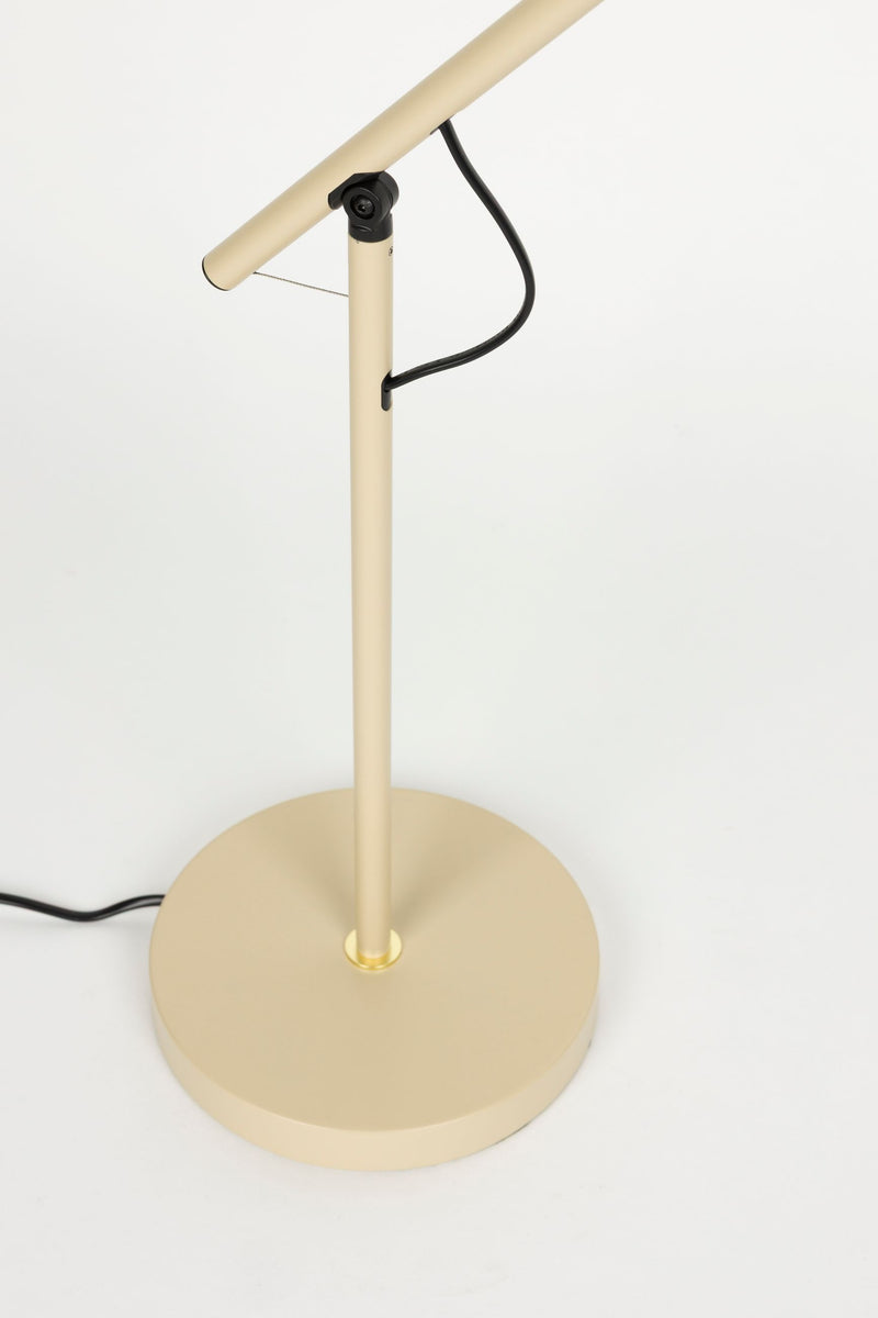 Tischlampe Aero Beige aus Metall, höhenverstellbar mit GU10-Fassung