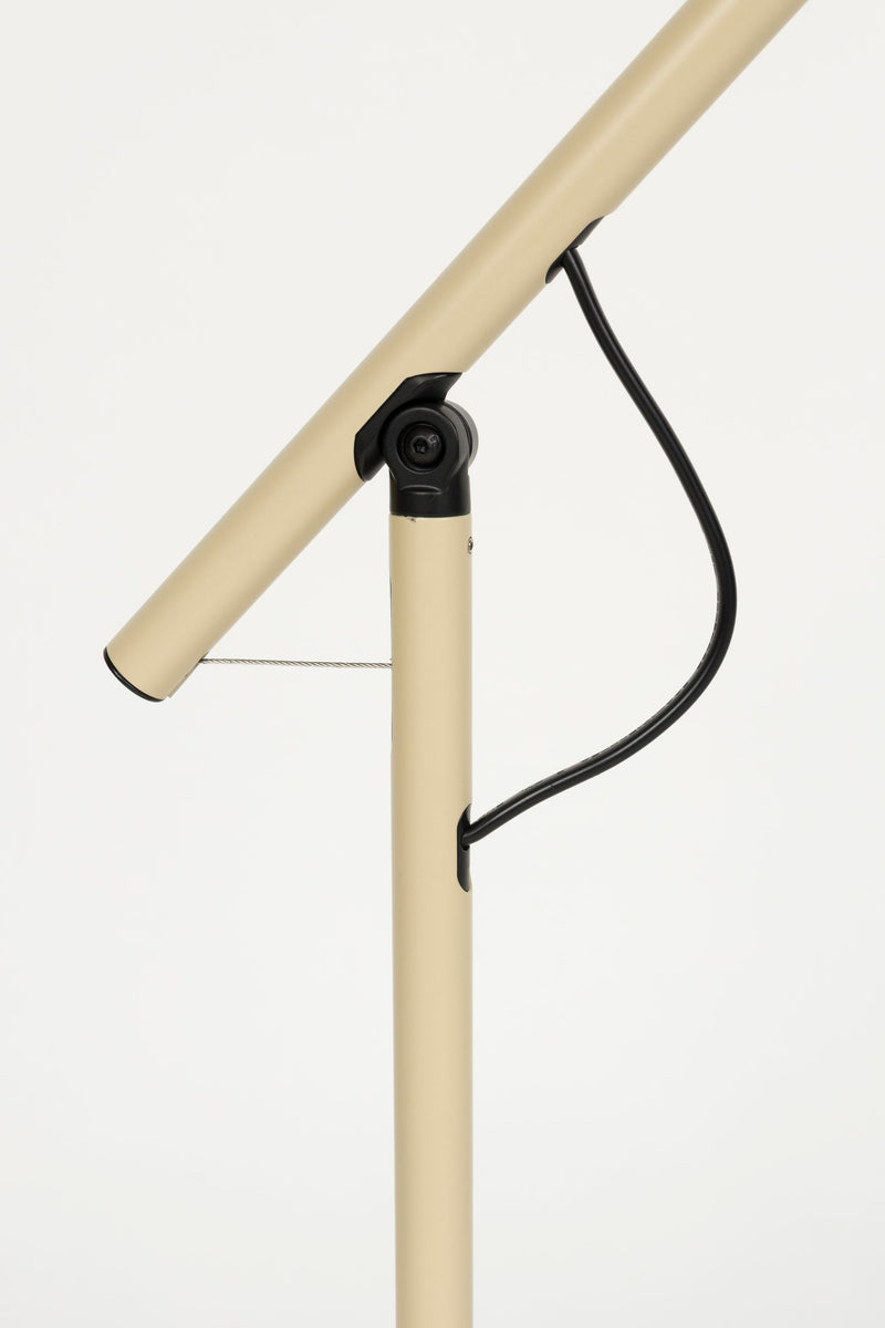 Tischlampe Aero Beige aus Metall, höhenverstellbar mit GU10-Fassung