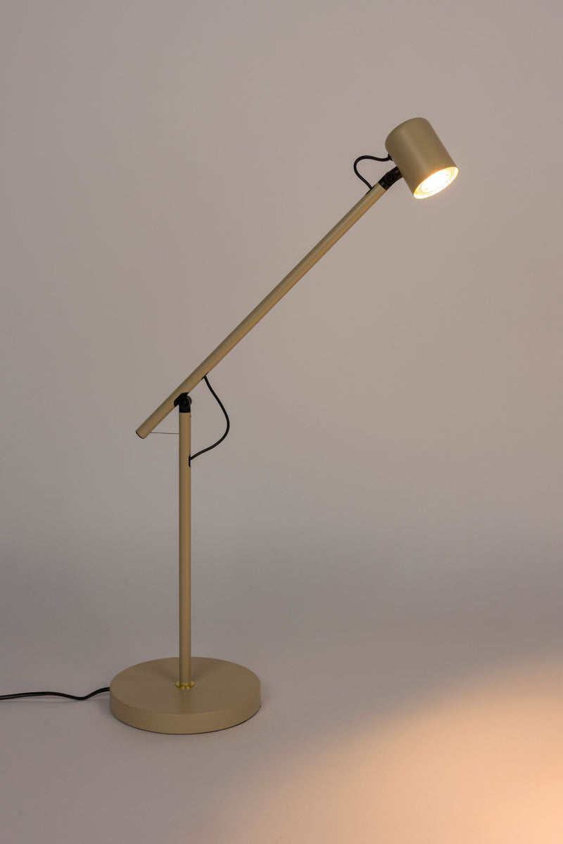 Tischlampe Aero Beige aus Metall, höhenverstellbar mit GU10-Fassung