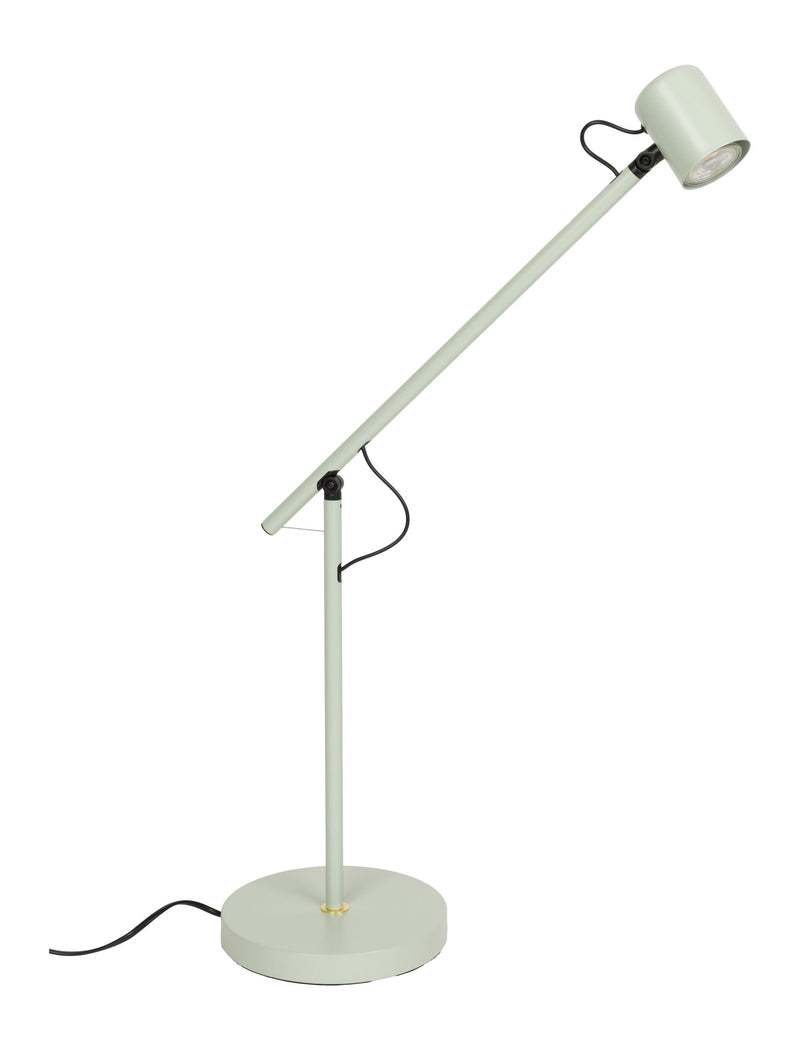 Tischlampe Aero, verstellbar aus Metall in Grün mit GU10-Fassung