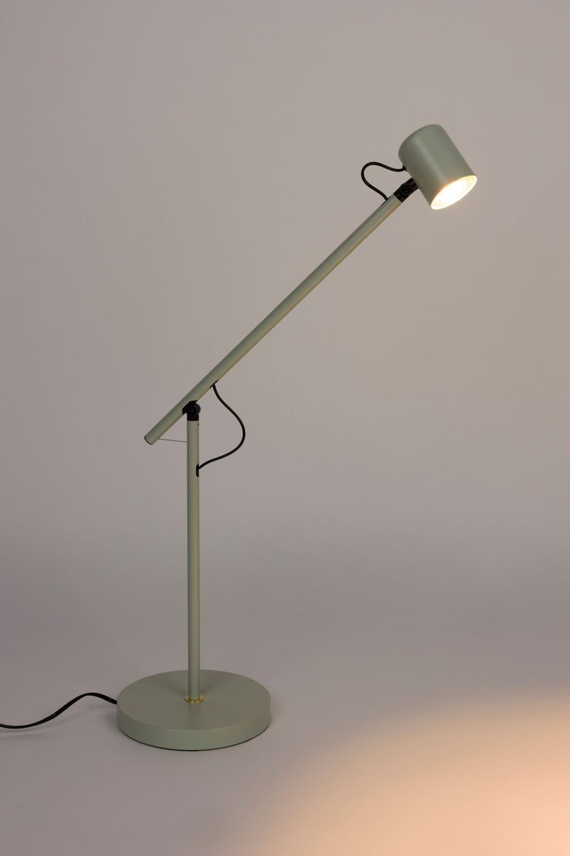 Tischlampe Aero, verstellbar aus Metall in Grün mit GU10-Fassung