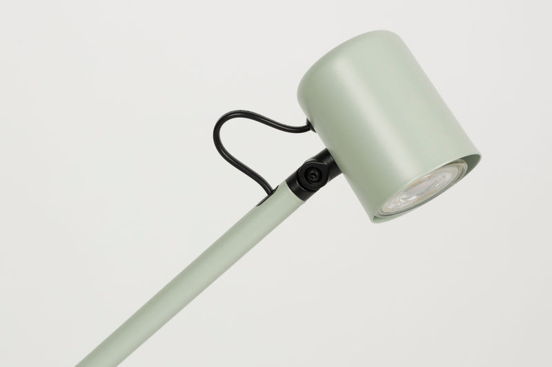 Tischlampe Aero, verstellbar aus Metall in Grün mit GU10-Fassung