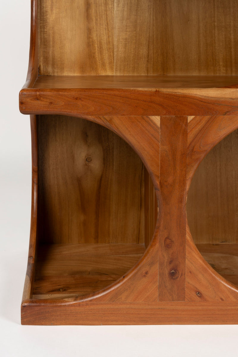 Schrank Ruben aus massivem Mangoholz, modular stapelbar, Braun