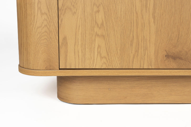 Hohes Sideboard Almira in Eiche-Optik mit Stauraum für Schlafzimmer