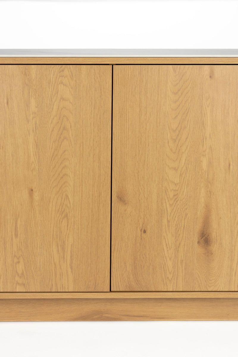 Hohes Sideboard Almira in Eiche-Optik mit Stauraum für Schlafzimmer