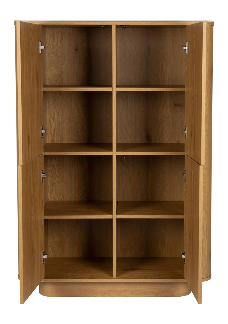 Schrank Almira Oak in Holzoptik mit Marmoroptik-Platte, 100 cm breit