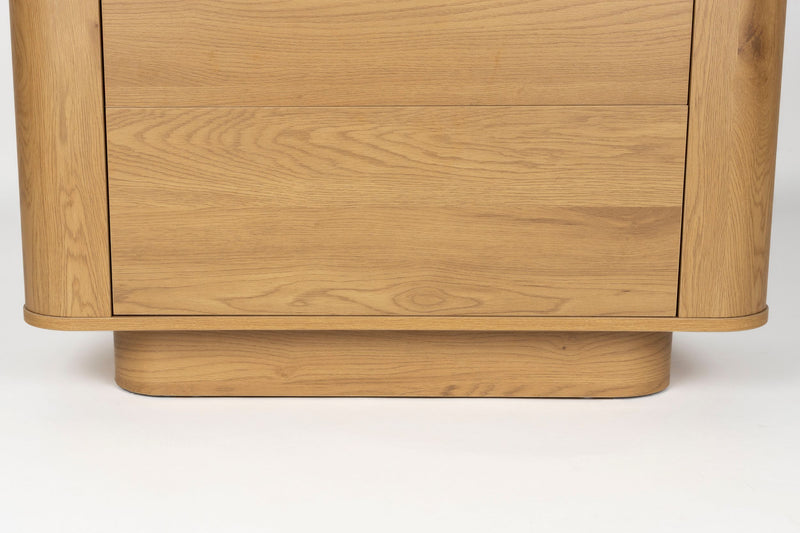 Schrank Almira Oak mit 3 Schubladen aus Holz in Eiche-Optik