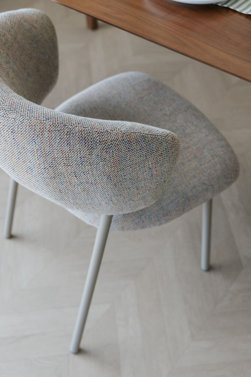 Esszimmerstuhl Jasmine im 2er-Set, Multicolour mit Metallgestell