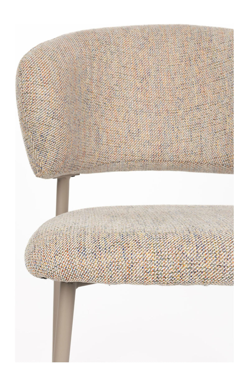 Esszimmerstuhl Jasmine im 2er-Set, Multicolour mit Metallgestell