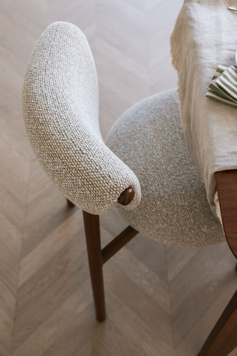 Esszimmerstuhl Lee im 2er-Set, Beige mit Stahlgestell fürs Esszimmer