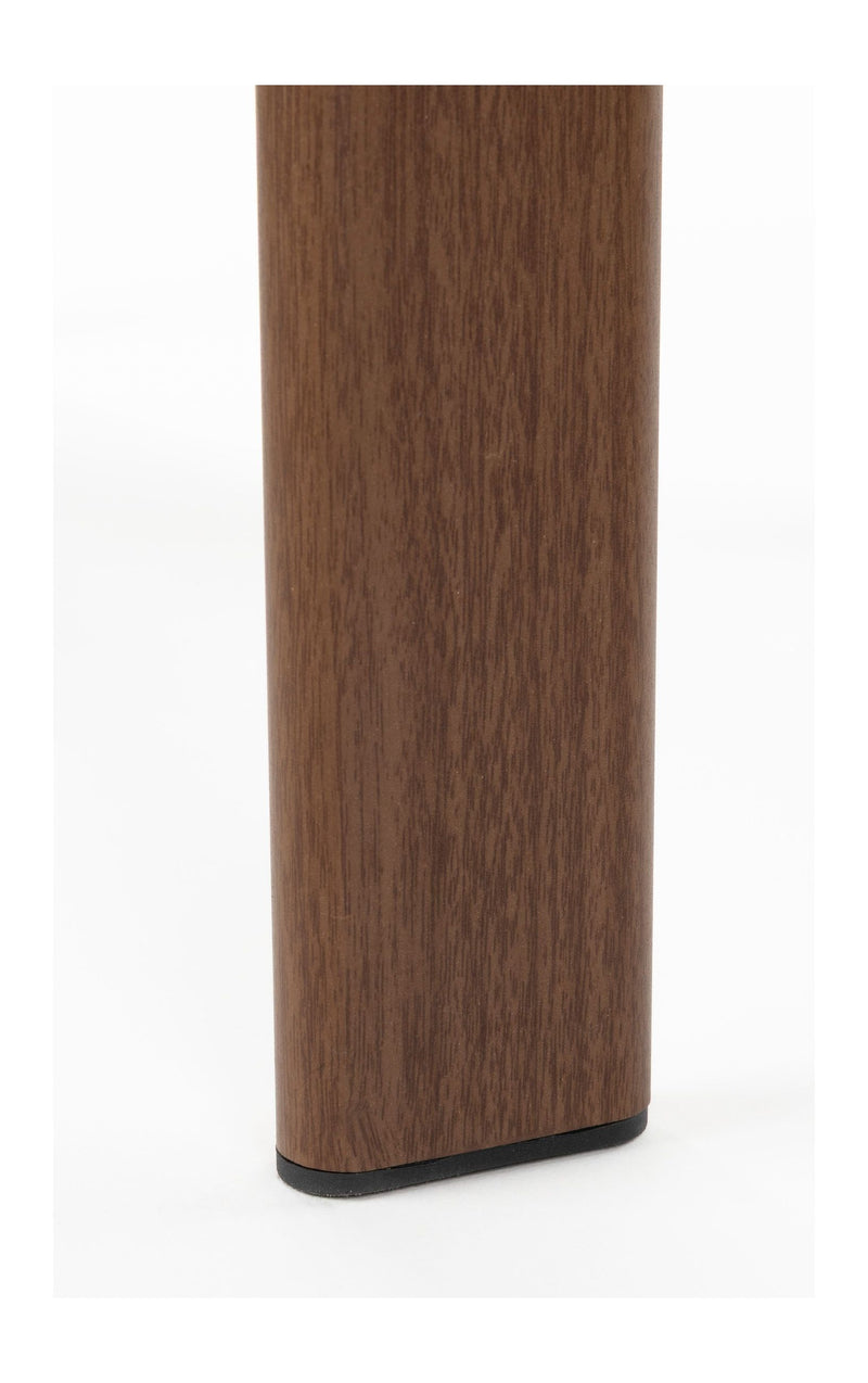 Esszimmerstuhl Robyn im 2er-Set, Braun mit Metallgestell & Webstoff