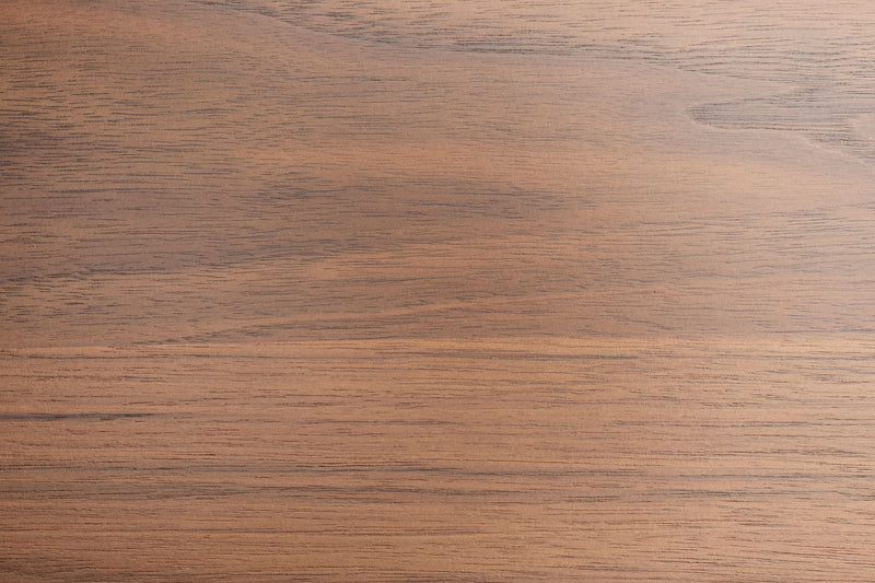 Esstisch Walden, Nussbaumfurnier mit Gummibaumholz-Gestell, Braun